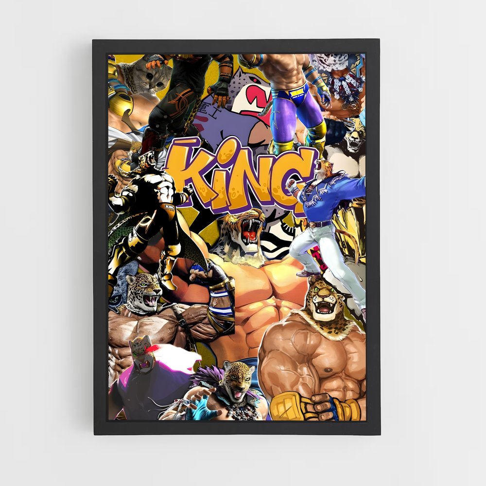 Poster Le Roi des Combats – affiche Tekken (vue 2)